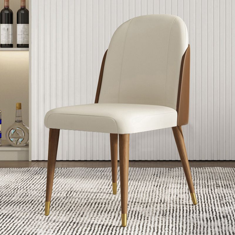 Sillas de comedor contemporáneas Parsons Sillas de comedor sin brazo sin brazo para el hogar