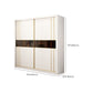 White Wardrobe Closet Engineered Wood Wardrobe Armoire with Garment Rod