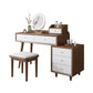 ScandinavianSolid Wood Table Makeup Vanity with Mirror and Drawers