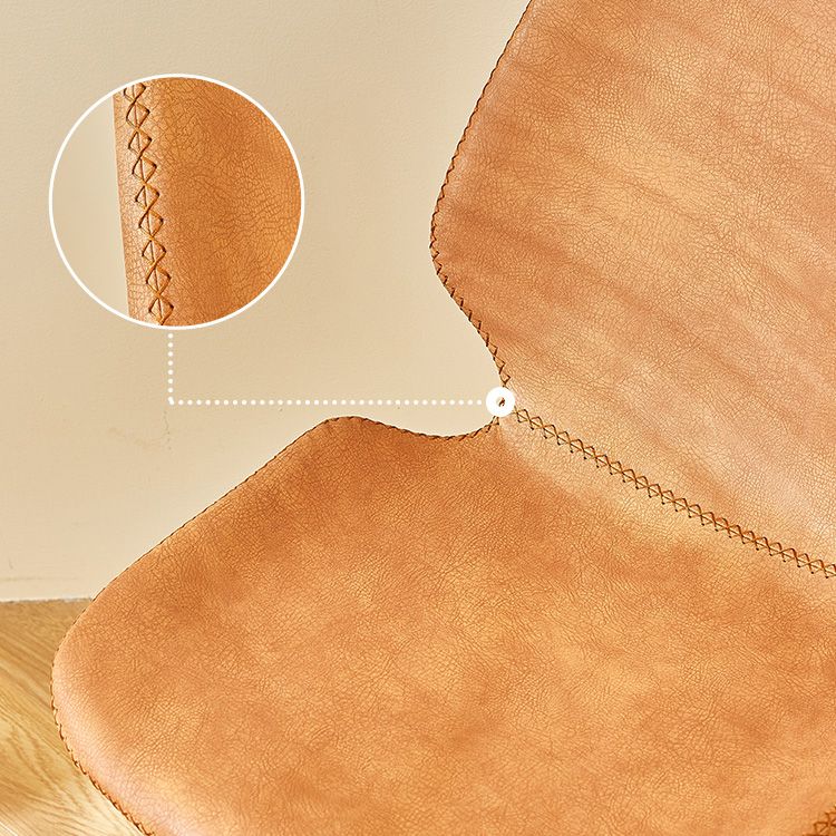 Contemporary Style Kitchen Metal Dining Chair Wingback Dining Armless Side Chair Clearhalo ' kitchen&dining_furn' 'Dining Chairs' 'Dining Tables & Seating' 'dining_chair' 'furn' 'furn_dining_chair' 'Furniture' 'furniture_dining_chair' 'Kitchen & Dining Furniture' 'kitchen' 1200x1200_539da72a-1d02-4156-a931-53ed782f1f1b