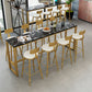 Faux Marble Bar Height Table Modern Style Bistro Table for Living Room Clearhalo 'Bar Furniture' 'Bar Tables' 'bar_tables' 'furn' 'furn_bar_tables' 'Furniture' 'Kitchen & Dining Furniture' 1200x1200_539f7976-0c2c-403e-8a52-7780b6182840