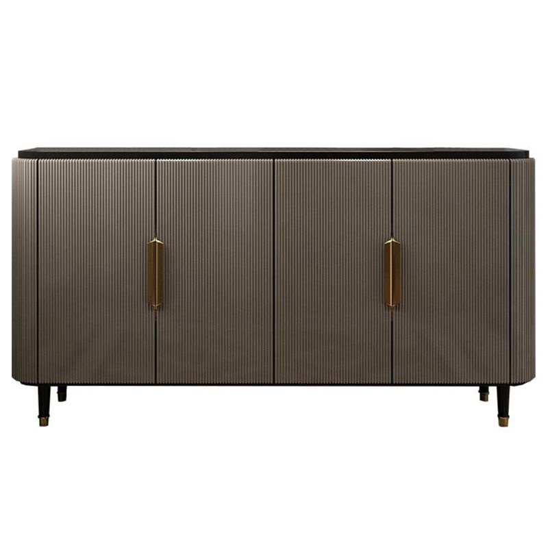 Modern Standard Accent Cabinet Wood Bar Pulls 4 - Doors Cabinet Clearhalo 'Cabinets & Chests' 'cabinets_chests' 'furn' 'furn_cabinets_chests' 'Furniture' 'Living Room Furniture' 1200x1200_53a04319-007d-4aa9-9f29-2721f1c53bff