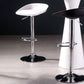 Sgabello da bar regolabile con schienale basso e regolabile in stile moderno con gambe in metallo