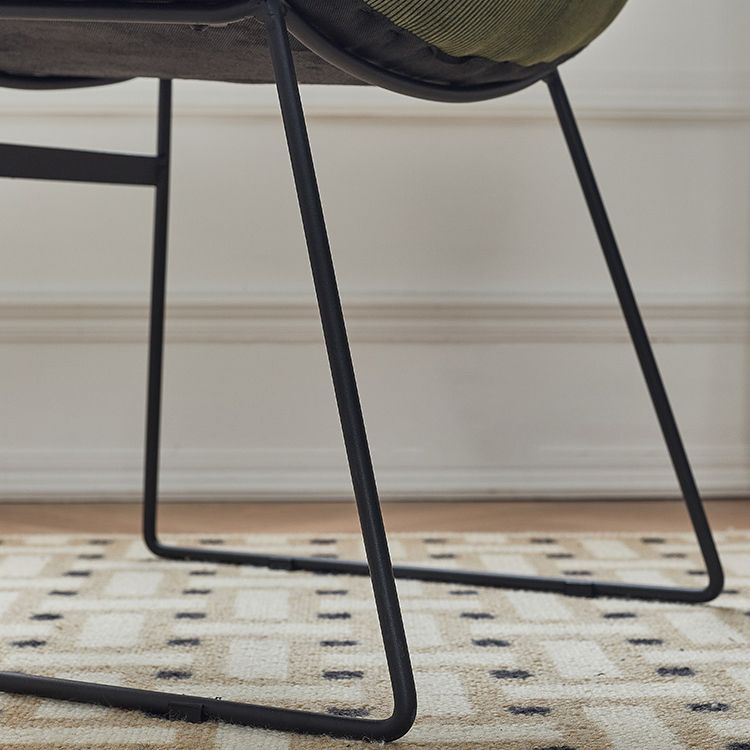 Contemporary Style Metal Dining Chair Dining Side Arm Chair for Kitchen Clearhalo ' kitchen&dining_furn' 'Dining Chairs' 'Dining Tables & Seating' 'dining_chair' 'furn' 'furn_dining_chair' 'Furniture' 'furniture_dining_chair' 'Kitchen & Dining Furniture' 'kitchen' 1200x1200_53a1840d-3924-43c6-add8-09aacc658132