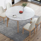 Modern Sintered Stone Dining Table Round Dining Room Table with 4 Legs Clearhalo 'Dining Tables & Seating' 'Dining Tables' 'dining_table' 'furn' 'furn_dining_table' 'Furniture' 'furniture_dining_table' 'Kitchen & Dining Furniture' 'kitchen' 'kitchen_dining_table' 1200x1200_53a1915e-5d0d-4a45-962d-49eccc5a4a63
