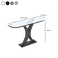 Stone Modern Console Tabla 1-plataforma 31.5 "Mesa de acento de altura para Hall