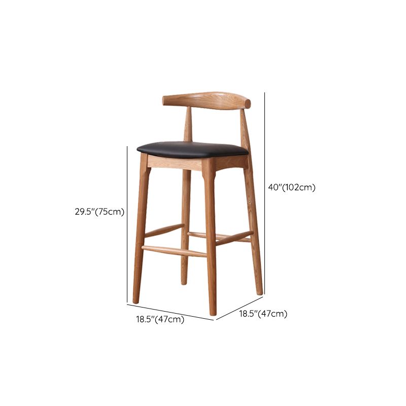Industrial Fabric Counter & Bar Stools Ash Wood Indoor Stools Clearhalo 'Bar Furniture' 'Bar Stools' 'bar_stools' 'furn' 'furn_bar_stools' 'Furniture' 'Kitchen & Dining Furniture' 1200x1200_53a2ff13-4450-4a5f-ae77-39b4af97f6d2
