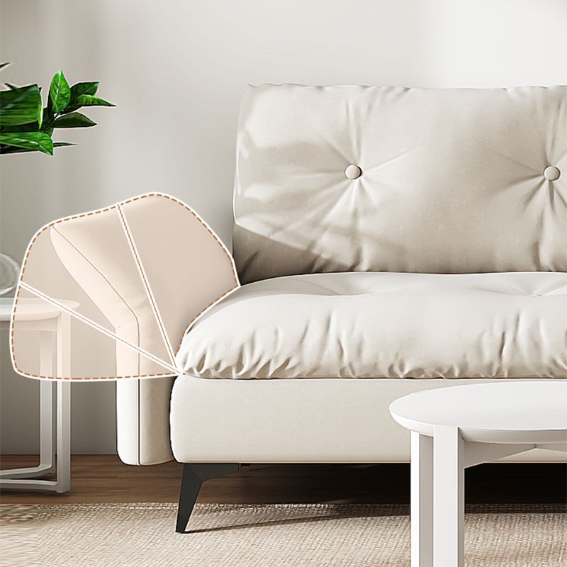 グラムタフトスプリットバックフレアアームリビングルーム2シーター静止ソファー