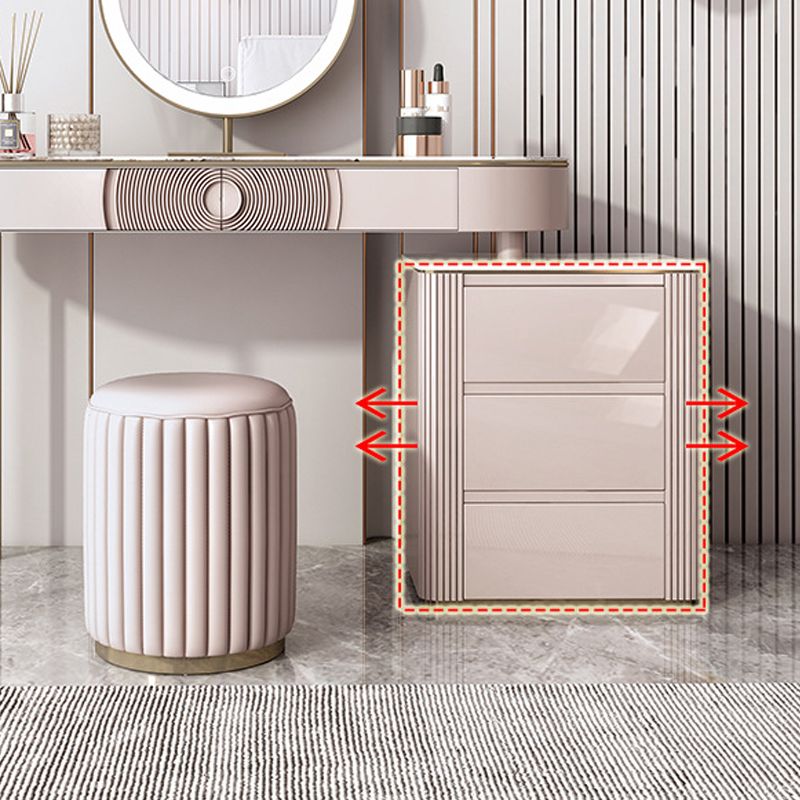 Bureau de vanité blanche moderne avec 5 tiroirs de rangement 15,74 "de largeur de vanité en bois de large