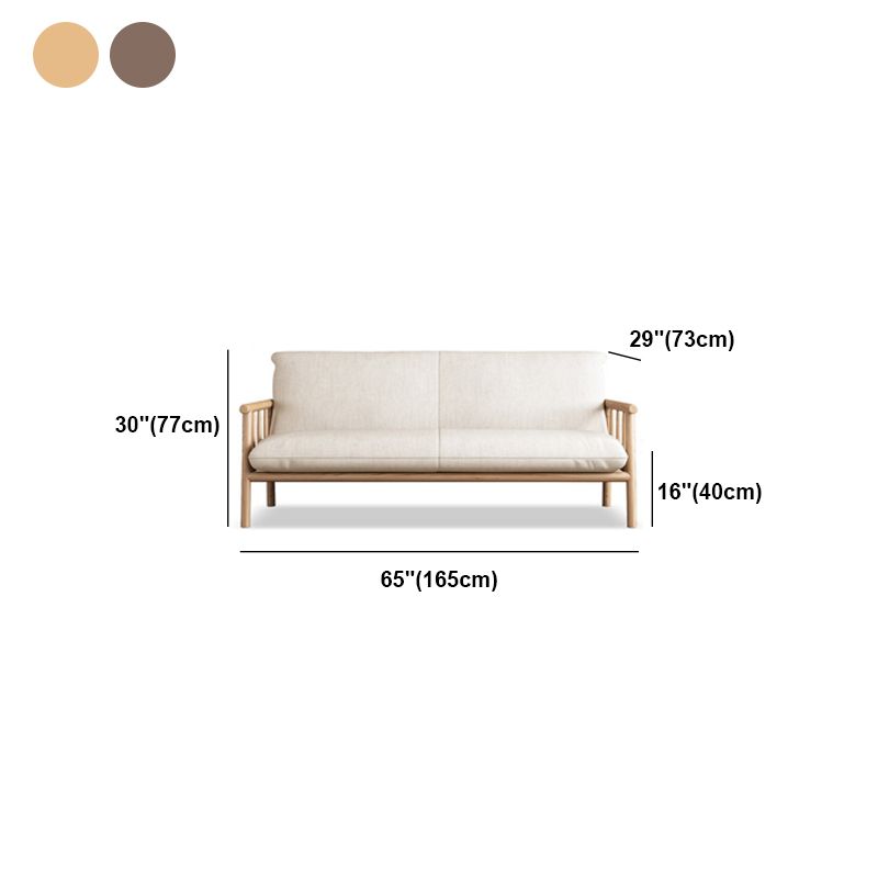 Linen Contemporary Square Arm Sofa Wooden Standard Sofa for Living Room, Apartment Clearhalo 'furn' 'furn_sofas' 'Furniture' 'furniture_sofas' 'Living Room Furniture' 'Sofa' 'sofas' 1200x1200_53ac26d6-28b7-4a66-9449-4e252f3678cb