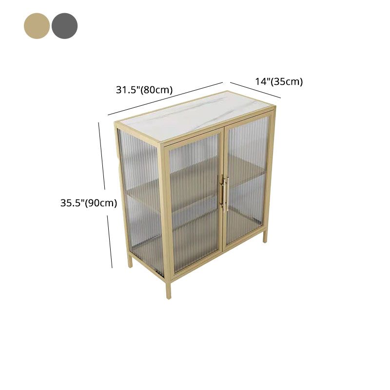 33.43"H Sideboard Modern Style Dining Server with Cabinets for Kitchen and Dining Room Clearhalo 'buffet_sideboard' 'Buffets & Sideboards' 'furn' 'furn_buffet_sideboard' 'Furniture' 'furniture_buffet_sideboard' 'Kitchen & Dining Furniture' 1200x1200_53acd12f-b624-4b8d-a832-4cb381754171