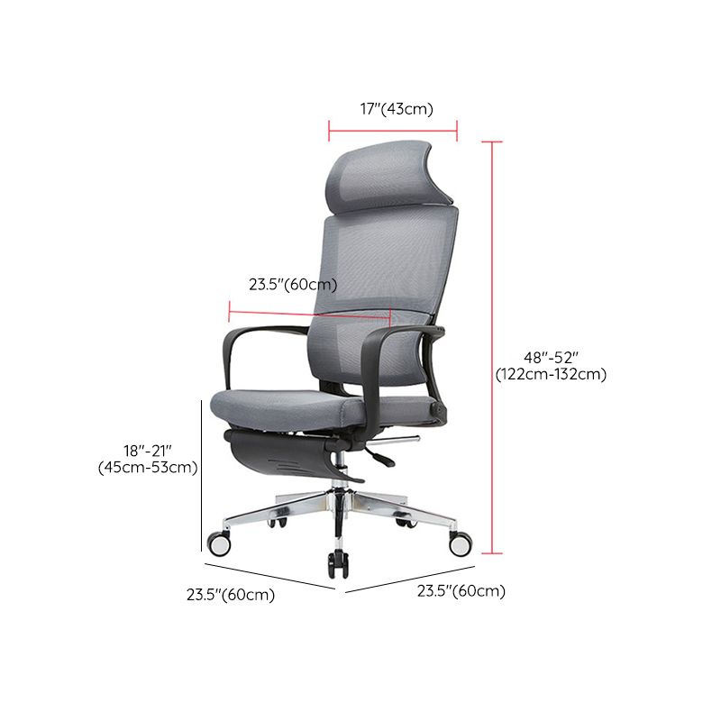 Modern Slide Office Chair Fixed Arms No Distressing Chair with Breathable Back Clearhalo 'furn' 'furn_office_chair' 'Furniture' 'Office Chairs' 'Office Furniture' 'office_chair' 1200x1200_53ae72ec-4875-4911-b5cf-4744748b74a9