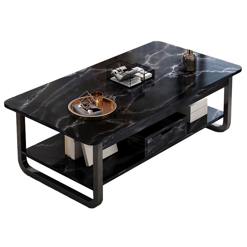 4 Legs Storage Coffee Table Set Modern Wood Rectangle Coffee Table Clearhalo 'Coffee & Accent Tables' 'Coffee Tables' 'coffee_tables' 'furn' 'furn_coffee_tables' 'Furniture' 'Living Room Furniture' 1200x1200_53b2ab65-644f-4252-a412-a31e247c17d7