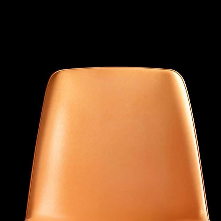 Home Scandinavian Side Chair Solid Back Metal Dining Room Chair with Black Legs Clearhalo ' kitchen&dining_furn' 'Dining Chairs' 'Dining Tables & Seating' 'dining_chair' 'furn' 'furn_dining_chair' 'Furniture' 'furniture_dining_chair' 'Kitchen & Dining Furniture' 'kitchen' 1200x1200_53b481fd-eec5-46e4-a065-d0a9d1ebd367