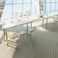 Pine Wood Bar Dining Table Glam Rectangle Bar Table with Double Pedestal for Dining Room Clearhalo 'Bar Furniture' 'Bar Tables' 'bar_tables' 'furn' 'furn_bar_tables' 'Furniture' 'furniture_bar_tables' 'Kitchen & Dining Furniture' 1200x1200_53b67468-d3f5-4be4-9bb1-f7140765c459