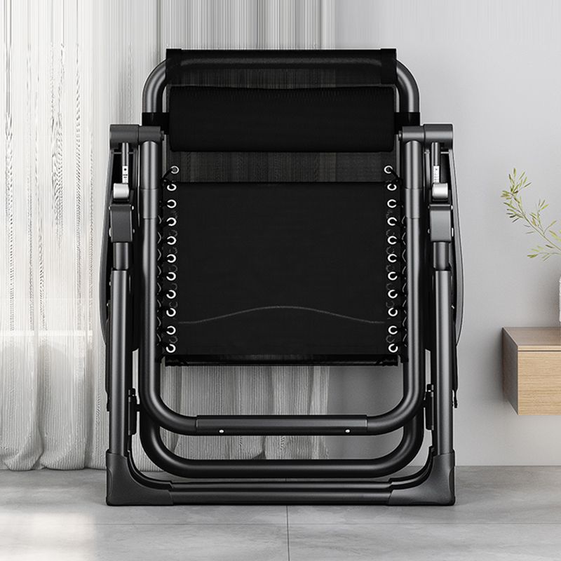 Reclinabile standard contemporaneo con tappezzeria e base metallica