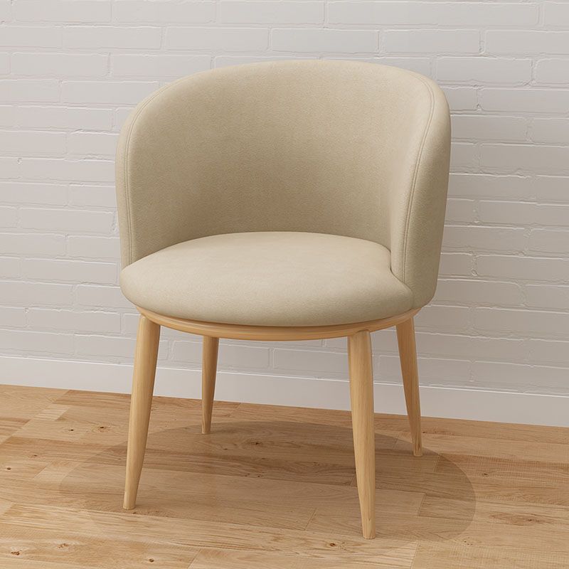 Modern Style Natural Iron Arm Chair Upholstered Side Chair for Dining Room Clearhalo 'Dining Chairs' 'Dining Tables & Seating' 'dining_chair' 'furn' 'furn_dining_chair' 'Furniture' 'furniture_dining_chair' 'Kitchen & Dining Furniture' 1200x1200_53bacb5d-6eb6-480c-819d-a11fd4d33b0f
