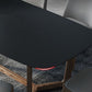 Modern Stone Rectangle Dining Table Wood Base for Dining Room