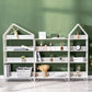 Metal Standard Bookcase Open Back Glam Bookshelf with Shelves
