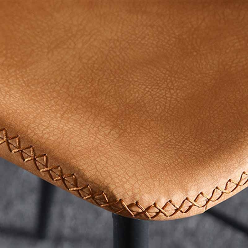 Industrial Leather Counter Stools Black Metal Low Back Bar Stools with Footrest Clearhalo 'Bar Furniture' 'Bar Stools' 'bar_stools' 'furn' 'furn_bar_stools' 'furniture_bar_stools' 'Kitchen & Dining Furniture' 'kitchen&dining_furn' 'kitchen' 'kitchen_furn' Furniture' 1200x1200_53bb692b-0e57-4497-a1d3-ad4ca0101a0e