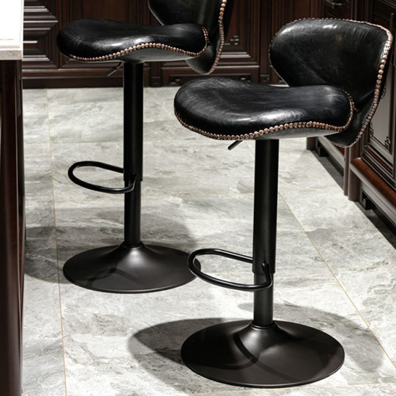 Modern Liftable Bar-stool PU Leather Counter Bar Stool with Metal Legs for Bristol Clearhalo 'Bar Furniture' 'Bar Stools' 'bar_stools' 'furn' 'furn_bar_stools' 'Furniture' 'furniture_bar_stools' 'Kitchen & Dining Furniture' 1200x1200_53bb87b7-ad45-499b-9938-8800e751da84
