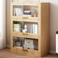 Modern Engineered Wood Bookshelf Standard Closed Back Bookcase