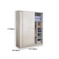 Twee deuren garderobe armoire moderne gemeten houten garderobe kast