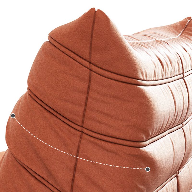 Bonded Leather Armless Chair 34.6"L x 39.3"W x 28.3" H Chair for Living Room Clearhalo 'Accent Chairs' 'accent_chairs' 'Chairs & Seating' 'furn' 'furn_accent_chairs' 'Furniture' 'furniture_accent_chairs' 'Living Room Furniture' 1200x1200_53bcf6e2-ff50-447e-8962-d10988fa85eb