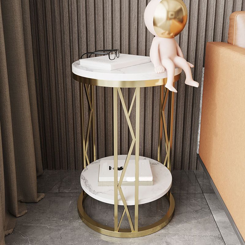 Industrial Bed Nightstand Open Storage Accent Table Nightstand for Bedroom Clearhalo 'Bedroom Furniture' 'furn' 'furn_night_stand' 'Furniture' 'night_stand' 'Nightstands' 1200x1200_53bf505e-659f-4c78-b3e7-9056857172ca