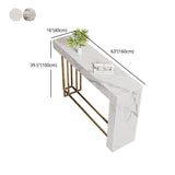 Nordic Sintered Stone Table Rectangle Bar Counter Table for Home Clearhalo 'Bar Furniture' 'Bar Tables' 'bar_tables' 'Furniture' 'furniture_bar_tables' 'Kitchen & Dining Furniture' 1200x1200_53c0c344-f3c2-4d13-905d-84a7b0b133d4