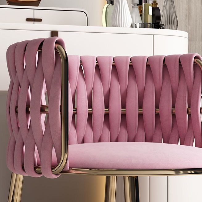 Scandinavian Armless Solid Back Chair Upholstered Fabric Dining Side Chair Clearhalo 'Dining Chairs' 'Dining Tables & Seating' 'dining_chair' 'furn' 'furn_dining_chair' 'Furniture' 'furniture_dining_chair' 'Kitchen & Dining Furniture' 1200x1200_53c27ca9-85db-46af-8edf-d43c207ea3b0