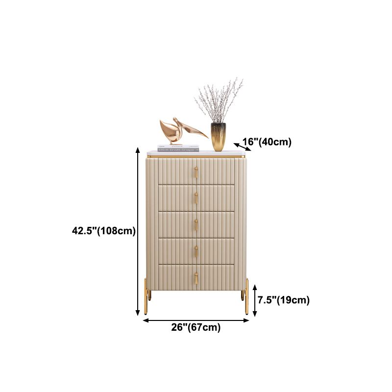 Buffet en pierre moderne du plateau blanc avec tiroir pour salle à manger