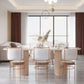 Oval Double Pedestal Modern Dining Table White Fixed Table with Solid Wood Clearhalo ' dining_table' 'Dining Tables & Seating' 'Dining Tables' 'furn' 'furn_dining_table' 'Furniture' 'furniture_dining_table' 'Kitchen & Dining Furniture' 'kitchen&dining_furn' 'kitchen' 'kitchen_dining_table' 1200x1200_53c46951-4717-4312-8a04-661008929857