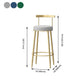 Glam Backrest Armless Counter Stool Iron Household Bar Stool with Cushion Clearhalo 'Bar Furniture' 'Bar Stools' 'bar_stools' 'furn' 'furn_bar_stools' 'furniture_bar_stools' 'Kitchen & Dining Furniture' 'kitchen&dining_furn' 'kitchen' 'kitchen_furn' Furniture' 1200x1200_53c55427-e2db-45dc-9ce5-9124ec50e75e