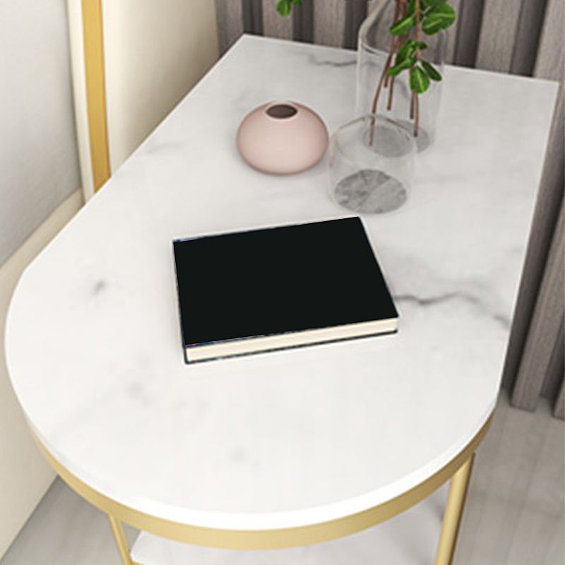 Glam Steen bovenbed nachtkastje metalen 1 ladel 22 inch H nachttafel