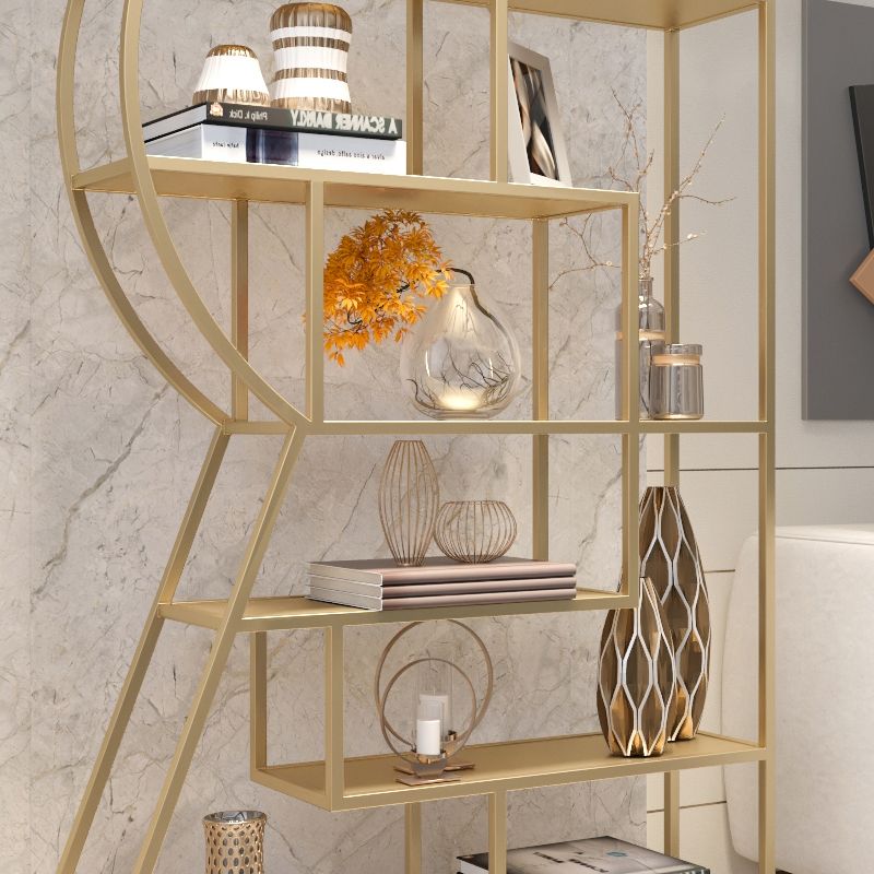 Urban Metal Etagere Bookshelf Vertical Open Bookcase for Home Office Clearhalo 'Bookcases' 'furn' 'furn_bookcases' 'Furniture' 'furniture_bookcases' 'Office Furniture' 1200x1200_53c6a60f-c57e-426f-8017-2fe537fdfb7c