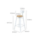 Contemporary Wood Seat Bar Stool Metal Bar Stool for Home Use Clearhalo 'Bar Furniture' 'Bar Stools' 'bar_stools' 'furn' 'furn_bar_stools' 'Furniture' 'Kitchen & Dining Furniture' 1200x1200_53cce866-1fd8-4b37-a77f-1a27b686149d