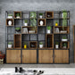 Modern Bookshelf Wood and Metal Multi Layer Shelf Etagere Bookcase for Living Room Clearhalo 'Bookcases' 'furn' 'furn_bookcases' 'Furniture' 'Office Furniture' 1200x1200_53d05f64-374b-4024-b6d3-06ffdaf7a173