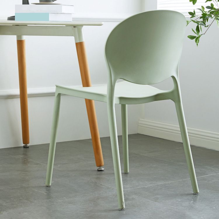 European Glam Style Plastic Chair Kitchen Dining Room Open Back Side Chairs Clearhalo ' kitchen&dining_furn' 'Dining Chairs' 'Dining Tables & Seating' 'dining_chair' 'furn' 'furn_dining_chair' 'Furniture' 'furniture_dining_chair' 'Kitchen & Dining Furniture' 'kitchen' 1200x1200_53d0ca3f-591a-4d6e-a3c2-2eca48f77501