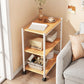 Modern Style Bookshelf Wooden Open Back Bookcase with Caster Wheels for Home Clearhalo 'Bookcases' 'furn' 'furn_bookcases' 'Furniture' 'Office Furniture' 1200x1200_53d425b8-908d-4cb4-a85c-0b1836747fb4