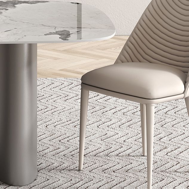 Metal Modern Rectangle Indoor Table Sintered Stone Dining Table for Kitchen and Dining Room Clearhalo ' dining_table' 'Dining Tables & Seating' 'Dining Tables' 'furn' 'furn_dining_table' 'Furniture' 'furniture_dining_table' 'Kitchen & Dining Furniture' 'kitchen&dining_furn' 'kitchen' 'kitchen_dining_table' 1200x1200_53d4d206-b65a-4538-a288-86d29591d553