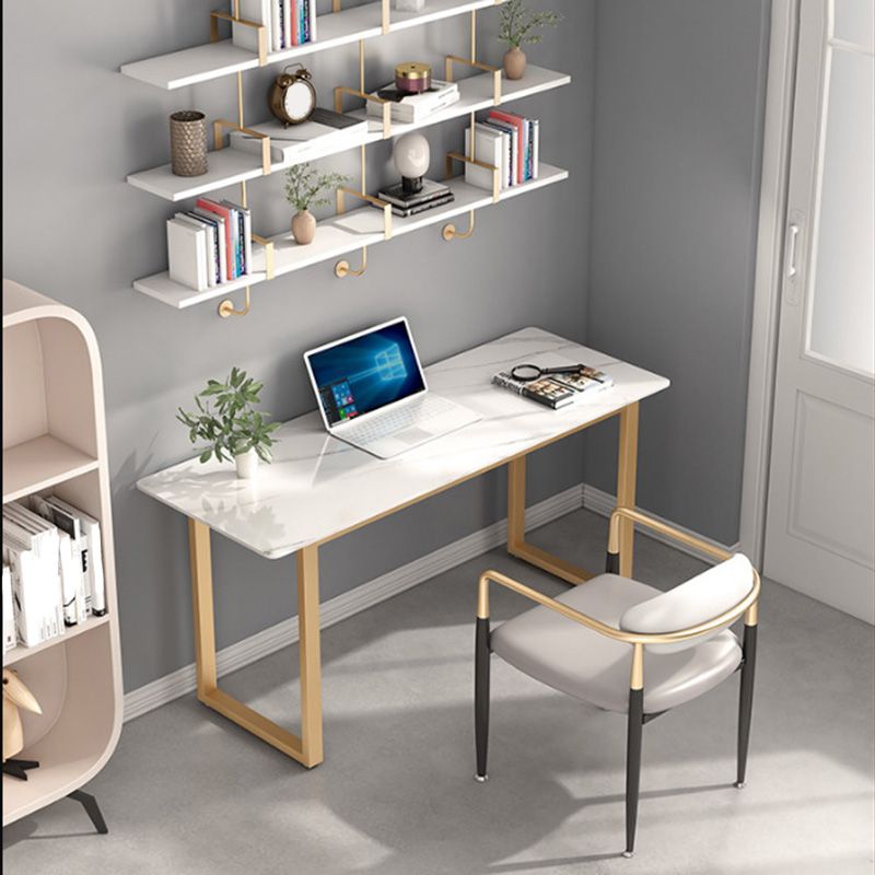 Rectangular Office Desk Sintered Stone Writing Desk in Matte Finish Clearhalo 'furn' 'furn_office_desk' 'Furniture' 'Office Desks' 'Office Furniture' 'office_desk' 1200x1200_53d9fe47-b47c-48d9-88cf-5f8eb63431f5