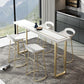 Glam White Wood Bar Dining Table Rectangle Indoor Bistro Table with Sled Pedestal Clearhalo 'Bar Furniture' 'Bar Tables' 'bar_tables' 'furn' 'furn_bar_tables' 'Furniture' 'furniture_bar_tables' 'Kitchen & Dining Furniture' 'kitchen&dining_furn' 'kitchen' 1200x1200_53da3d3b-15cd-4202-9c69-186716f4dc82