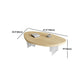 Scandinavian Solid Wood Coffee Table 14.96" H Acrylic Legs Cocktail Table Clearhalo 'Coffee & Accent Tables' 'Coffee Tables' 'coffee_tables' 'furn' 'furn_coffee_tables' 'Furniture' 'Living Room Furniture' 1200x1200_53da8280-23dc-48ba-a746-b68e16bc9e40