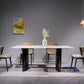 Industrial Dinner Table Stone Rectangle Dining Site Table for Home Clearhalo 'Dining Tables & Seating' 'Dining Tables' 'dining_table' 'furn' 'furn_dining_table' 'Furniture' 'Kitchen & Dining Furniture' 1200x1200_53dacd98-d541-43a3-95f5-3e27e58ba7f8