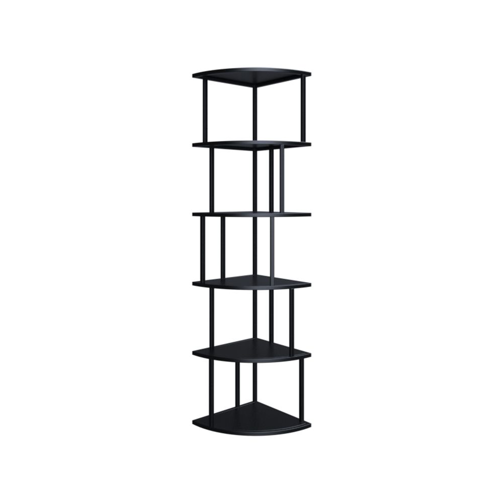 Scandinavian Iron Corner Bookshelf Vertical Open Bookcase for Bedroom Clearhalo 'Bookcases' 'furn' 'furn_bookcases' 'Furniture' 'furniture_bookcases' 'Office Furniture' 1200x1200_53dbb7df-de01-4c70-95ce-bf95e2405067