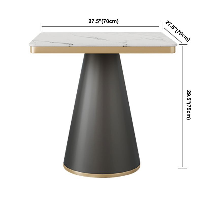 Traditional Luxury Style Dining Table White Sintered Stone Table with Black Frame Clearhalo ' dining_table' 'Dining Tables & Seating' 'Dining Tables' 'furn' 'furn_dining_table' 'Furniture' 'furniture_dining_table' 'Kitchen & Dining Furniture' 'kitchen&dining_furn' 'kitchen' 'kitchen_dining_table' 1200x1200_53dbbd1b-6611-427f-ad9a-0bc8da4515c2