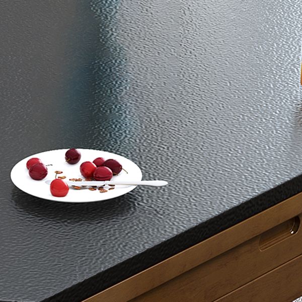Moderne stenen schaalbare eettafel met houten onderstel voor eetkamer