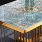 Glam Dining Stone Table Dining Rectangle Table with Metal Legs for Home Use Clearhalo 'Dining Tables & Seating' 'Dining Tables' 'dining_table' 'furn' 'furn_dining_table' 'Furniture' 'Kitchen & Dining Furniture' 1200x1200_53df59bc-66ca-42b8-b153-42688b0a12cc