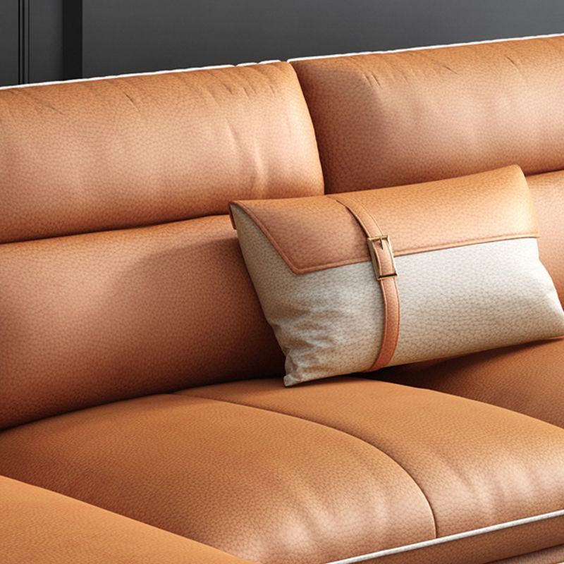 Orange Lussyus 4 posti sezionale 37,4 "H Riattito braccio sezionale